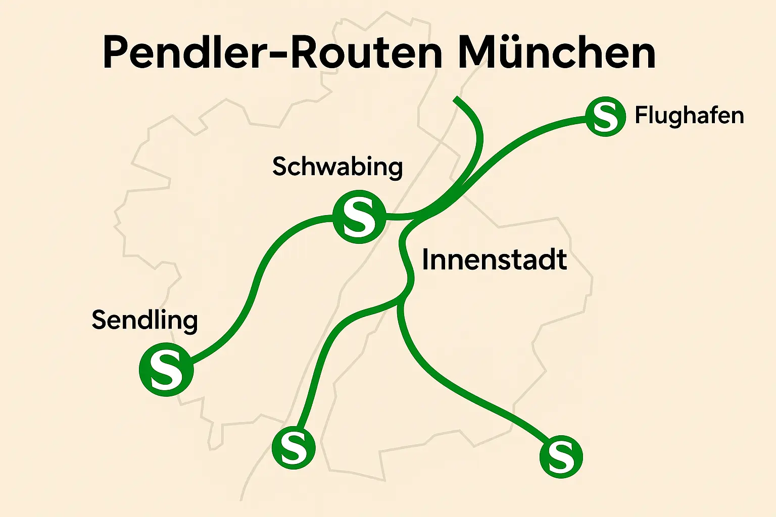 Pendler-Routen München