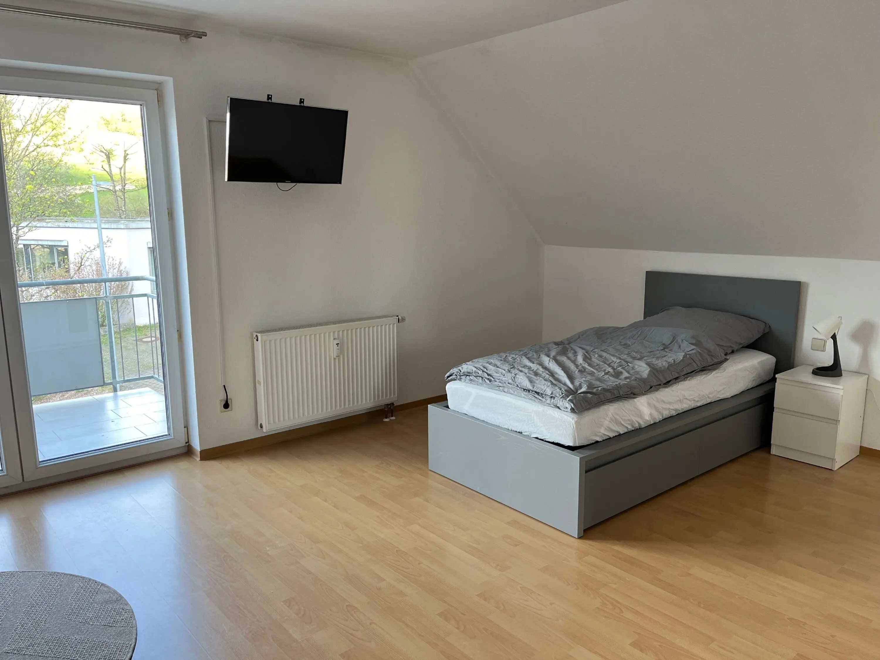 Tágas, jól felszerelt apartman nagy erkéllyel. - ingatlan fénykép 2