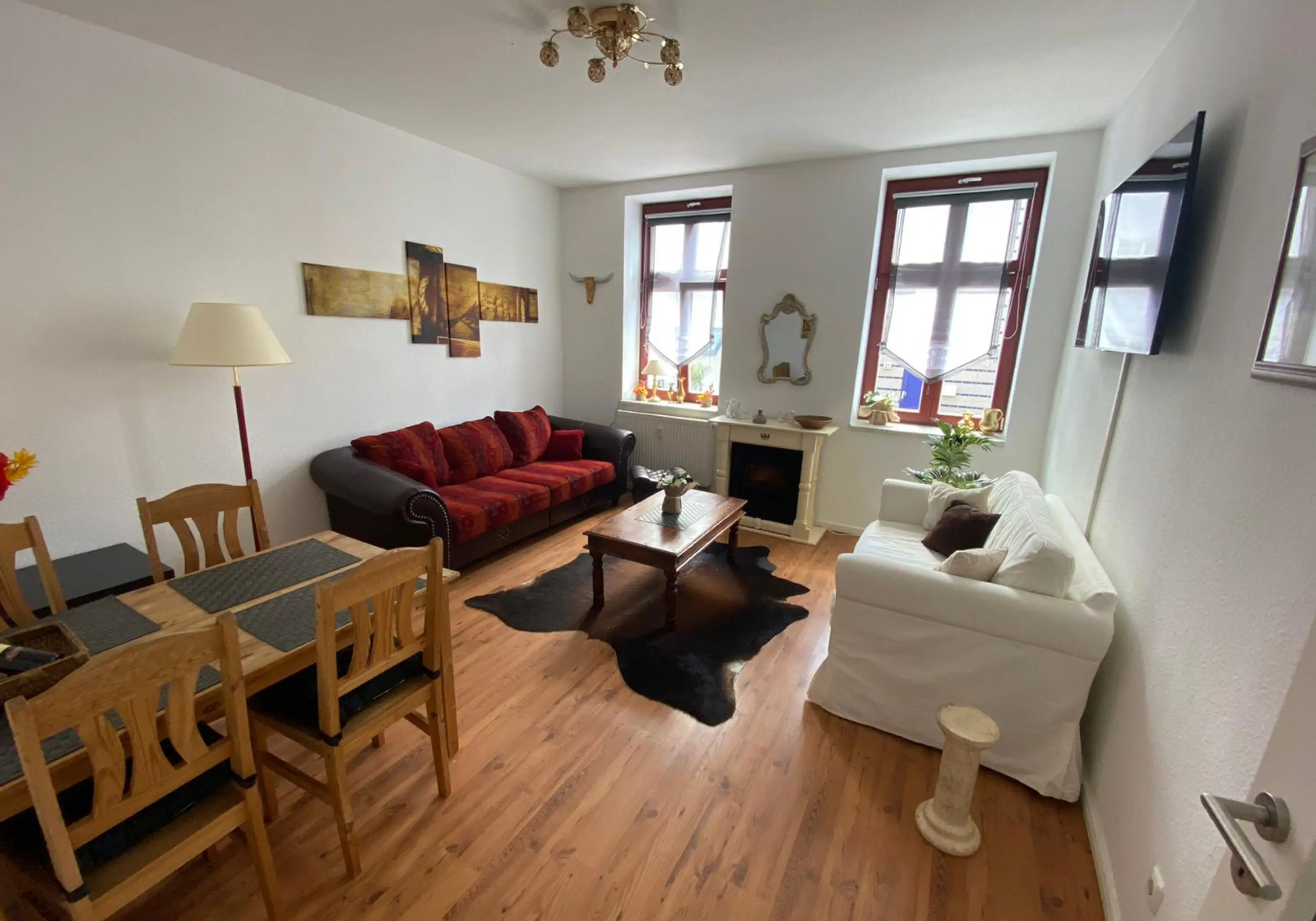 Ruhige 2.Zi.Whg mit Balkon zentral gelegen, mit Smart-TV und Boxspringbett im 1.OG für bis zu 3 Pers - Immobilienfoto 1